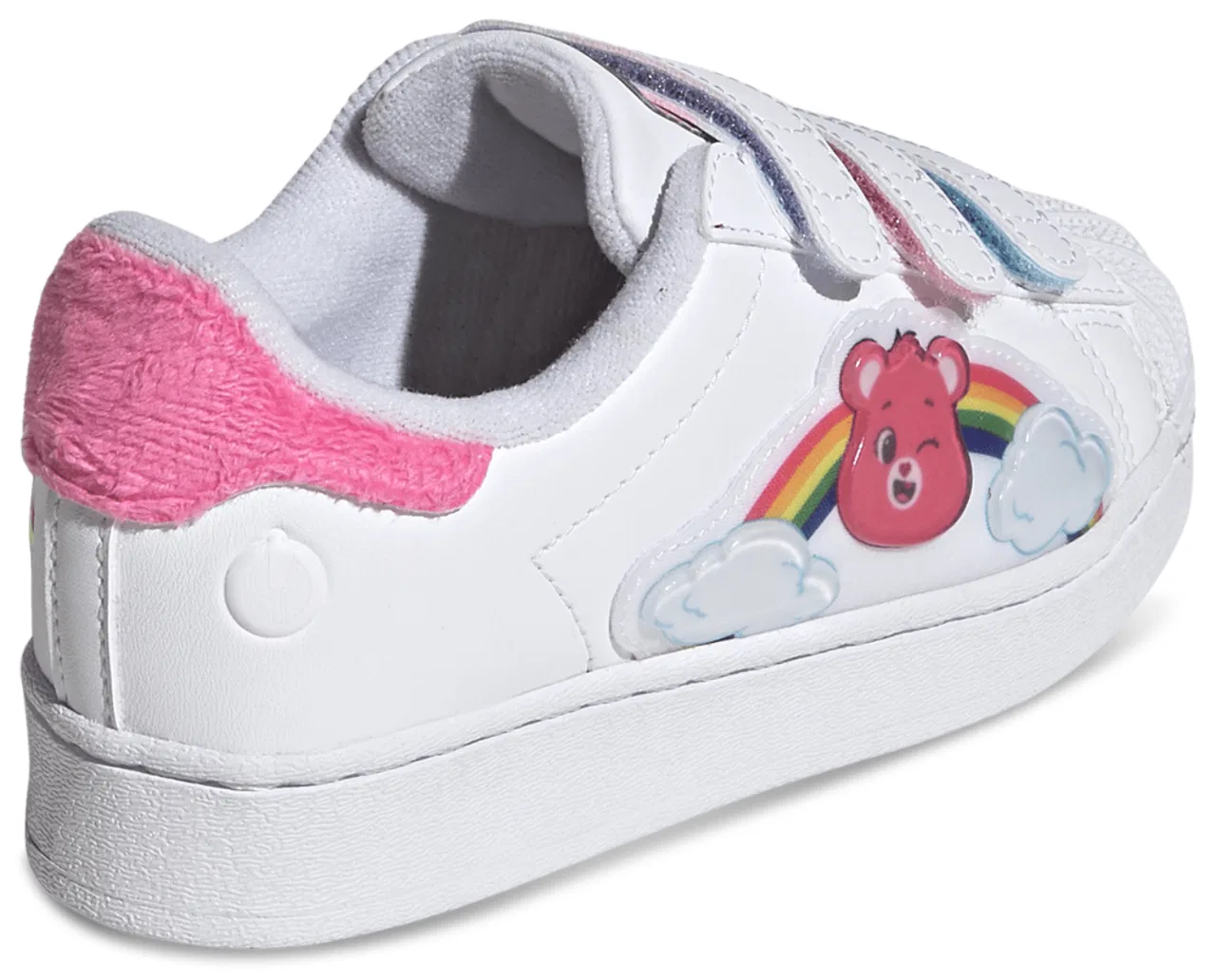 Детские кроссовки для девочек с LED-подсветкой Superstar LED Lights adidas, Footwear White/Lucid Pink/Bliss Pink — фото 3