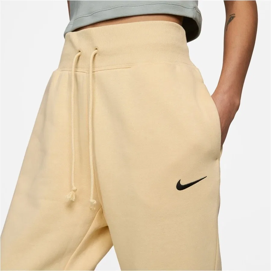 Женские спортивные штаны из флиса Nike Sportswear Fleece Pant, Кремовый — фото 3