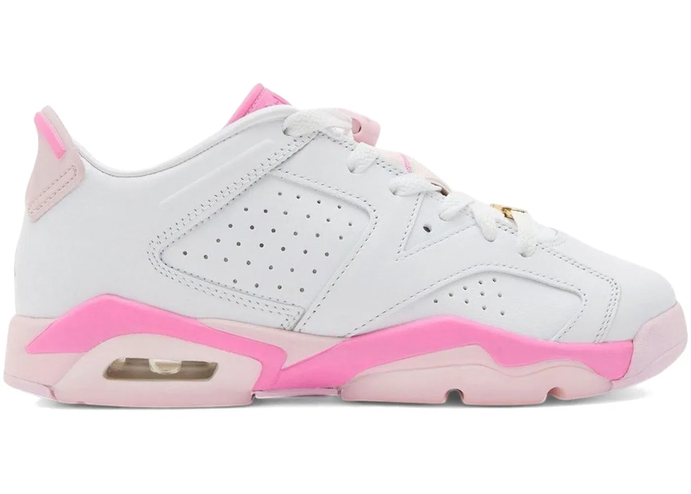 Детские кроссовки Lifestyle Jordan 6 Retro Low Jordan, White/China Rose/Pink Foam