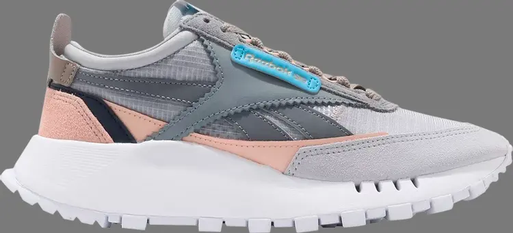 

Кроссовки wmns classic leather legacy 'cold grey' Reebok, серый