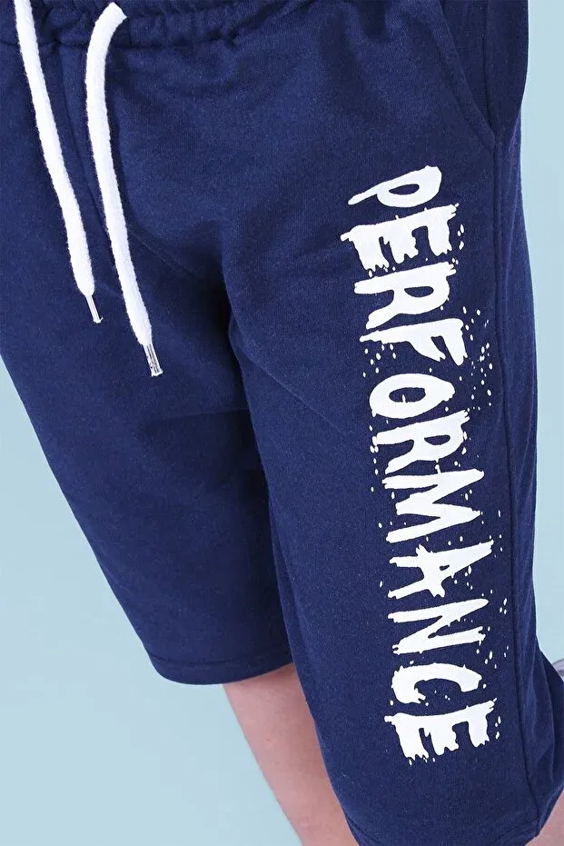 Детские шорты для мальчиков с принтом Performance Panio Kids, Navy Blue — фото 4