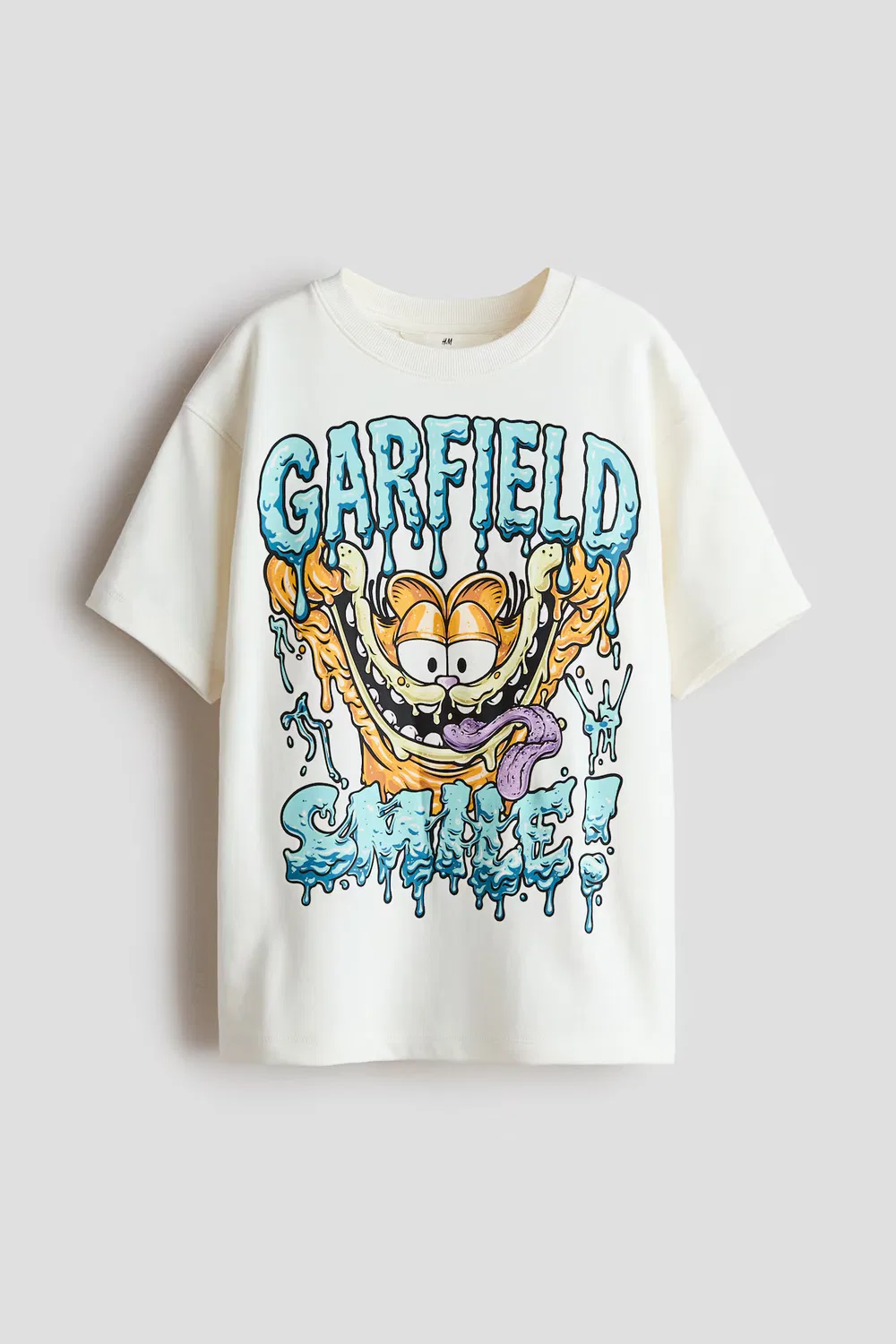 Футболка с принтом H&M, Weiß/Garfield