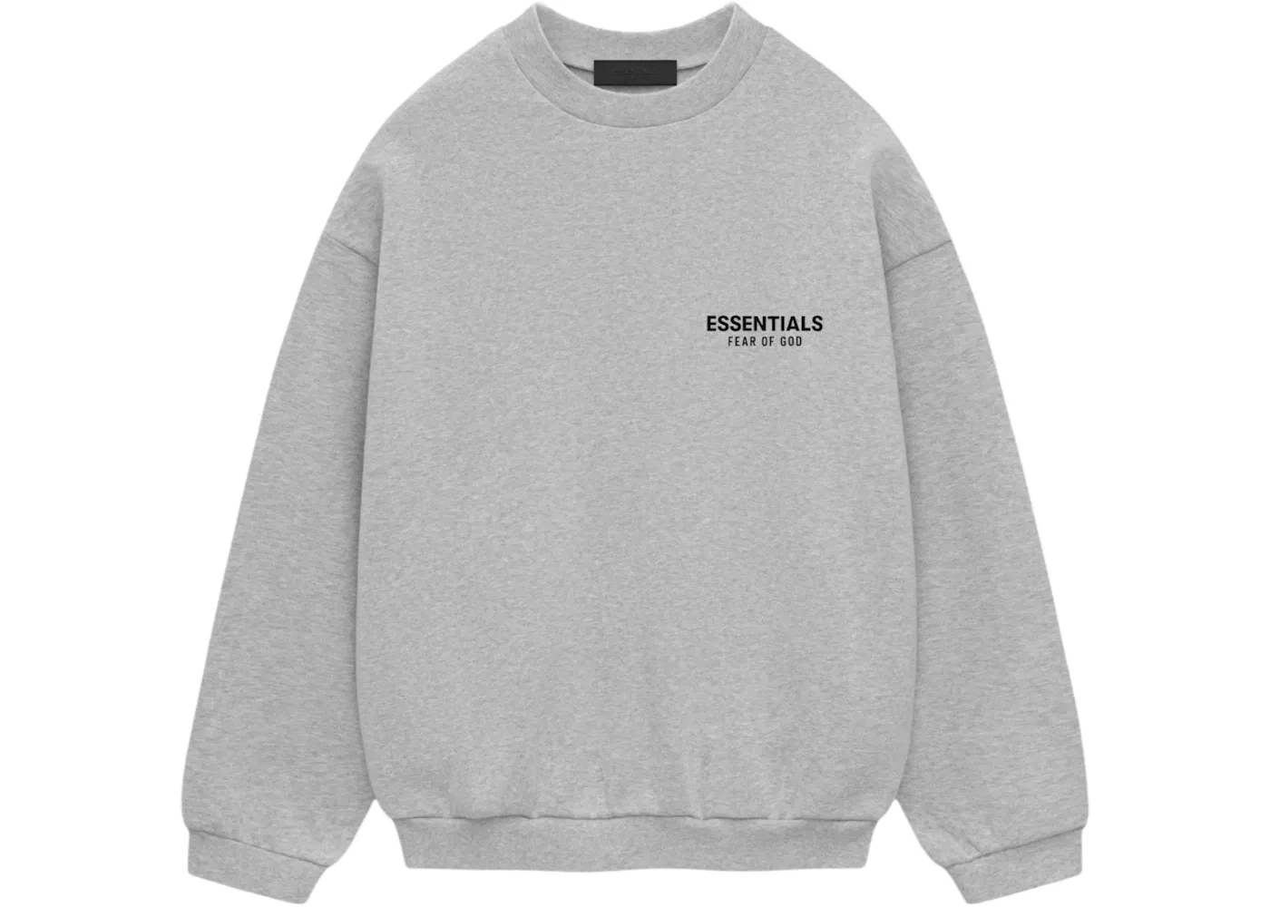 Мужской свитшот из флиса Crewneck Fear of God, Light Heather Gray