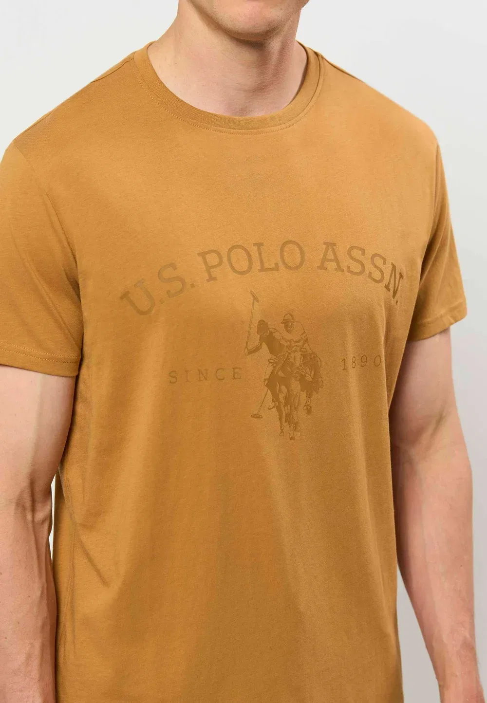 Футболка Umarchibald - футболка с принтом U.S. Polo Assn., Brown Sugar — фото 4