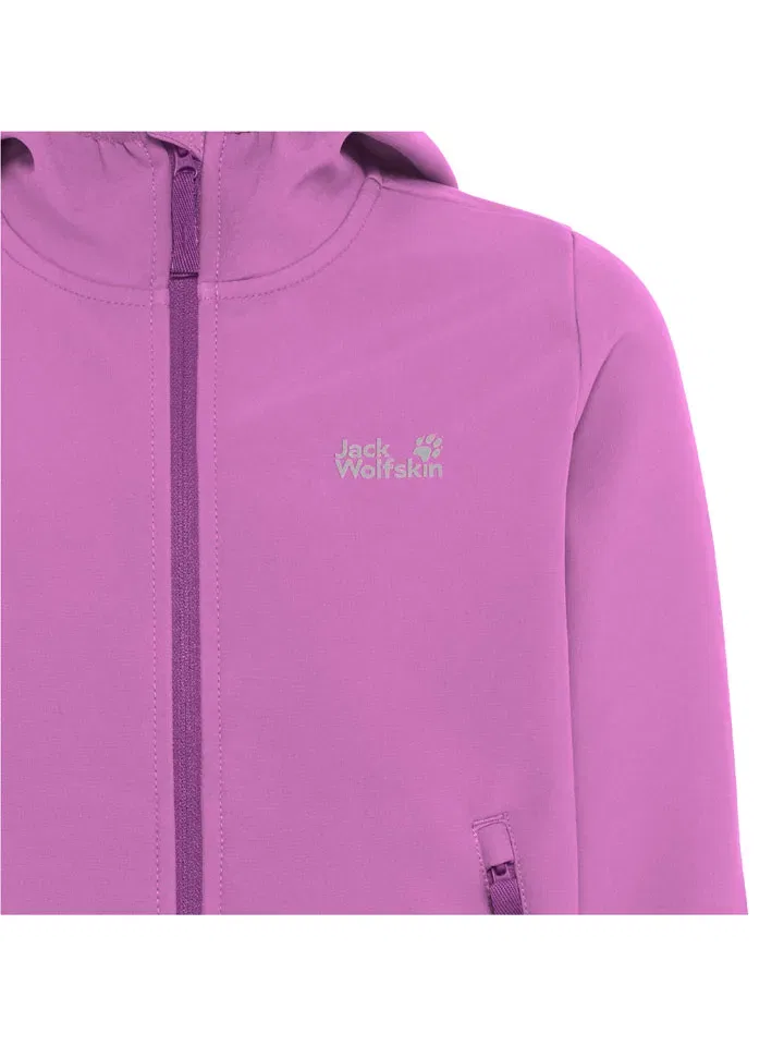 Куртка софтшелл с принтом Fourwinds Jack Wolfskin, фиолетовый — фото 4
