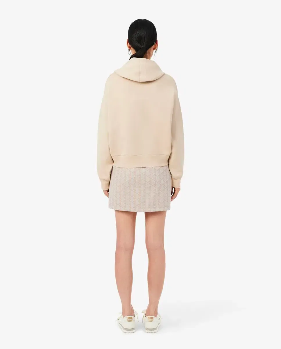 Юбка Lacoste Beige из жаккарда с монограммой — фото 2