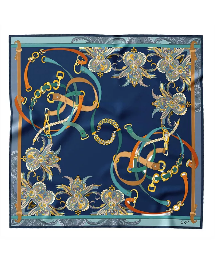 

Камилла - Шелковый бандана для женщин Elizabetta, синий