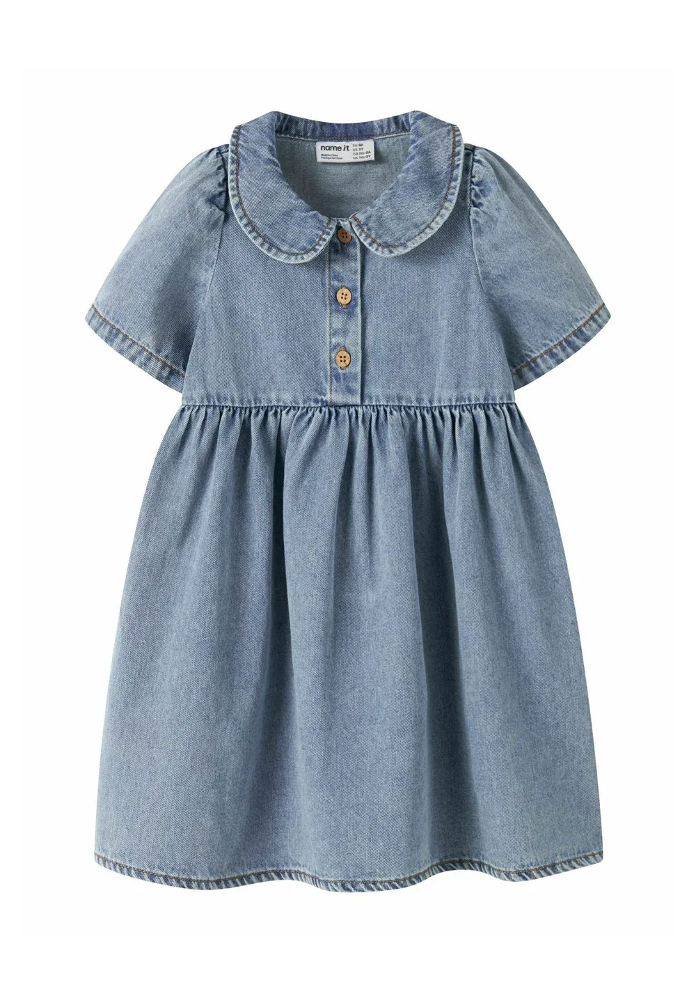 Джинсовое платье свободного кроя - джинсовое платье Name It, Medium Blue Denim