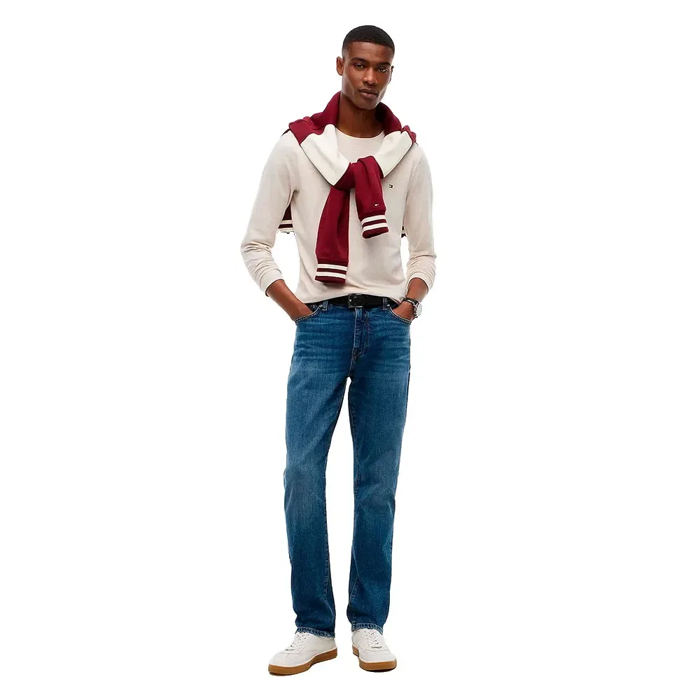 Мужская футболка с длинным рукавом Tommy hilfiger, White — фото 4