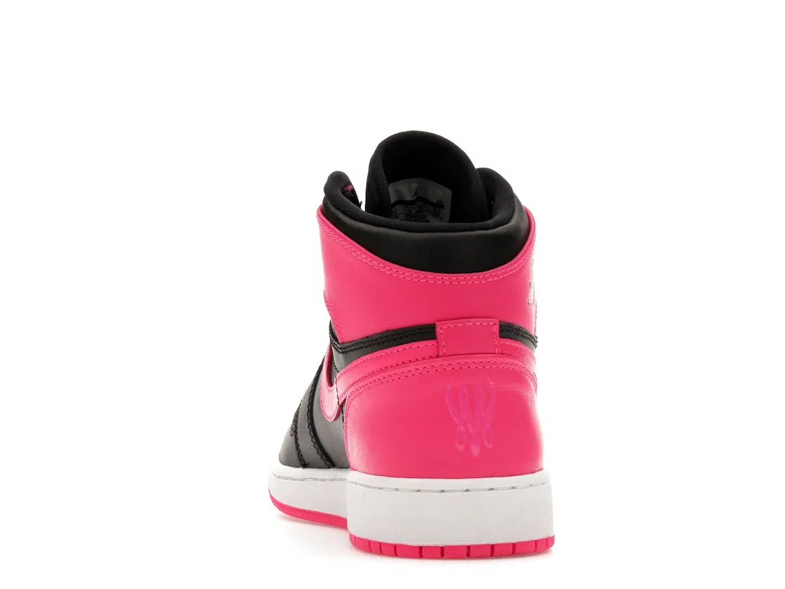 Детские кроссовки Lifestyle с высоким верхом Jordan 1 Retro Jordan, Hyper Pink White Black — фото 4