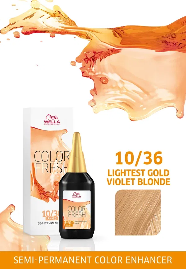 Краска для волос 75 мл Professionals color fresh Wella, Perl, цвет very light blonde gold-violet — фото 2