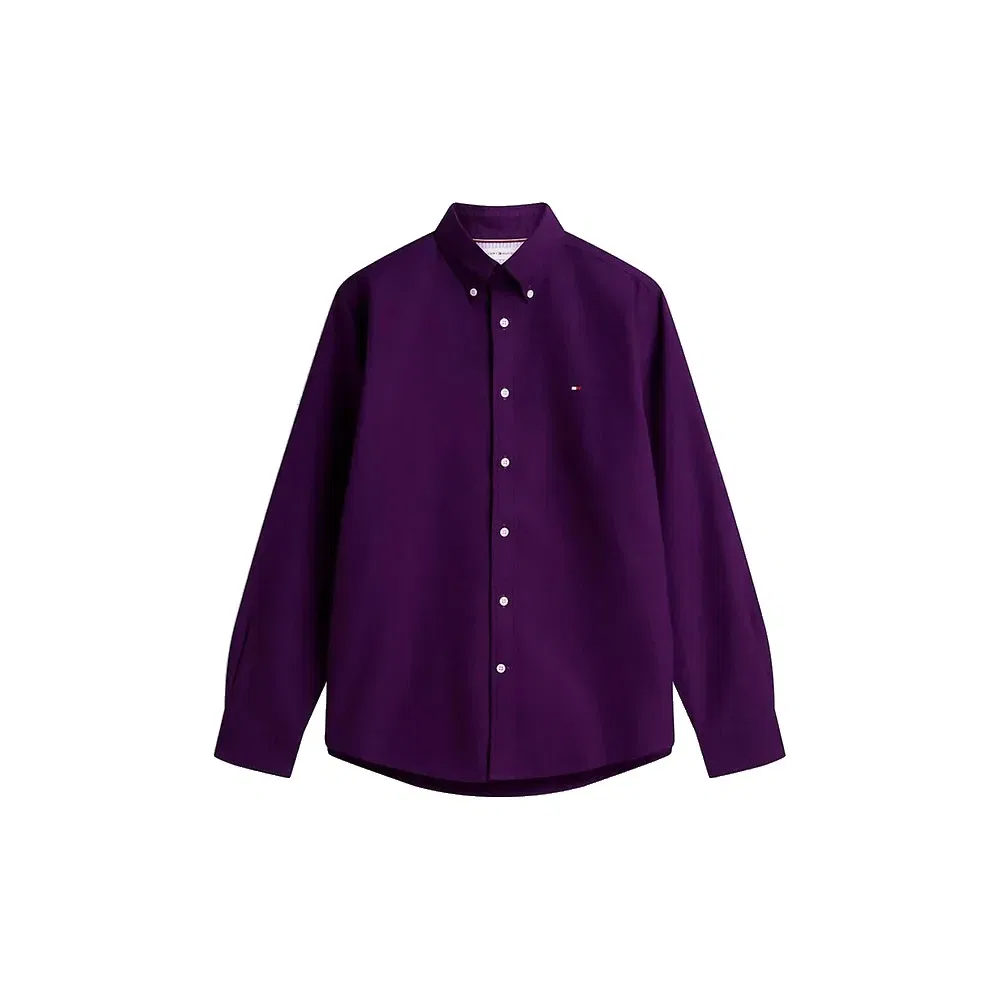 Мужская рубашка с длинным рукавом Tommy hilfiger, Purple — фото 3