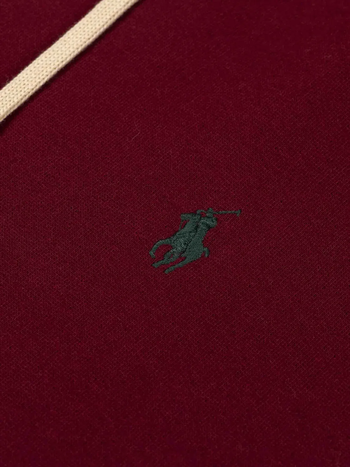 Толстовка-худи с вышитым логотипом, красная Polo Ralph Lauren, красный — фото 2