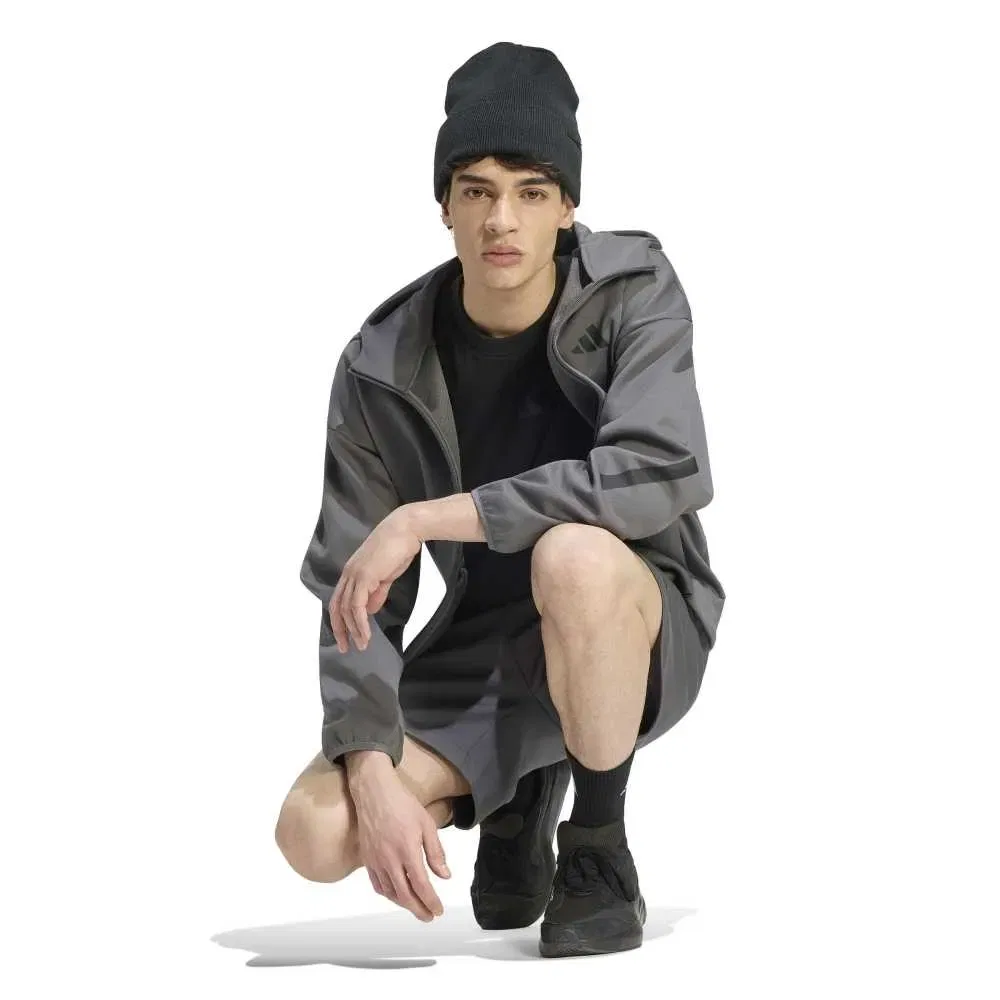 Мужской свитшот с полной застежкой-молнией Z.N.E. Adidas, Grey — фото 4