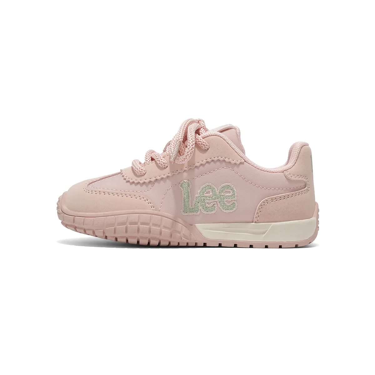 Детские кроссовки из синтетической кожи с текстилем Lee, Beige — фото 3