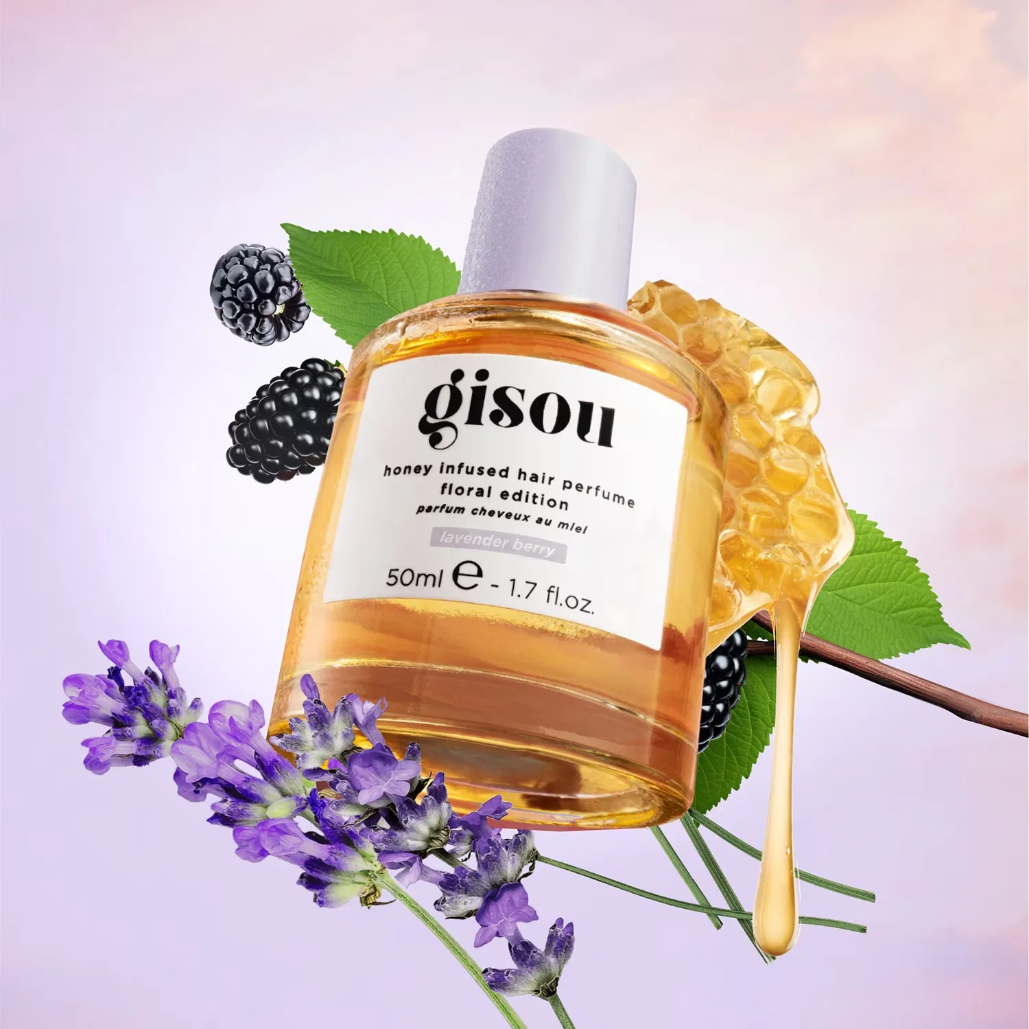 Парфюм для волос 15 мл с медом и лавандой Lavender Berry GISOU — фото 3