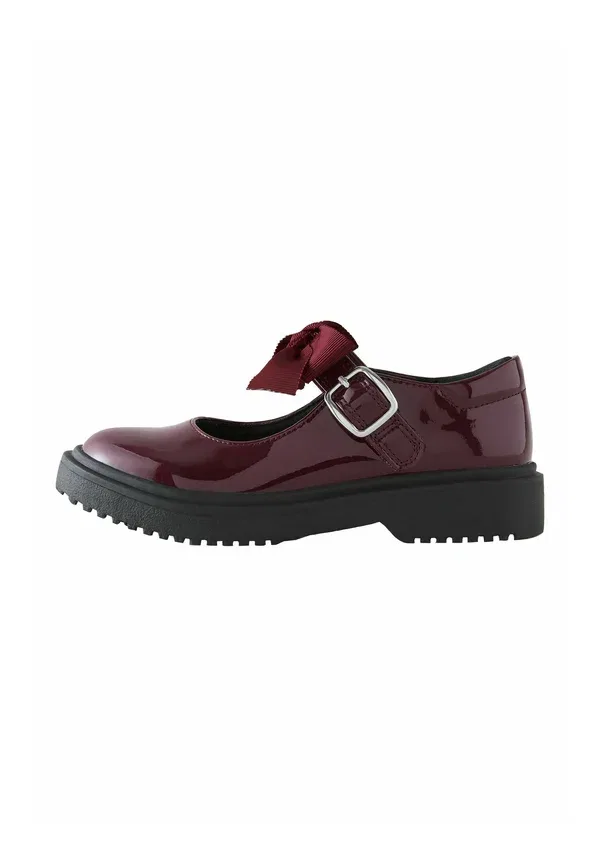 Туфли с пряжкой/бантиком Regular fit - bow chunky mary jane school shoes Next Burgundy Red, красный/бордовый