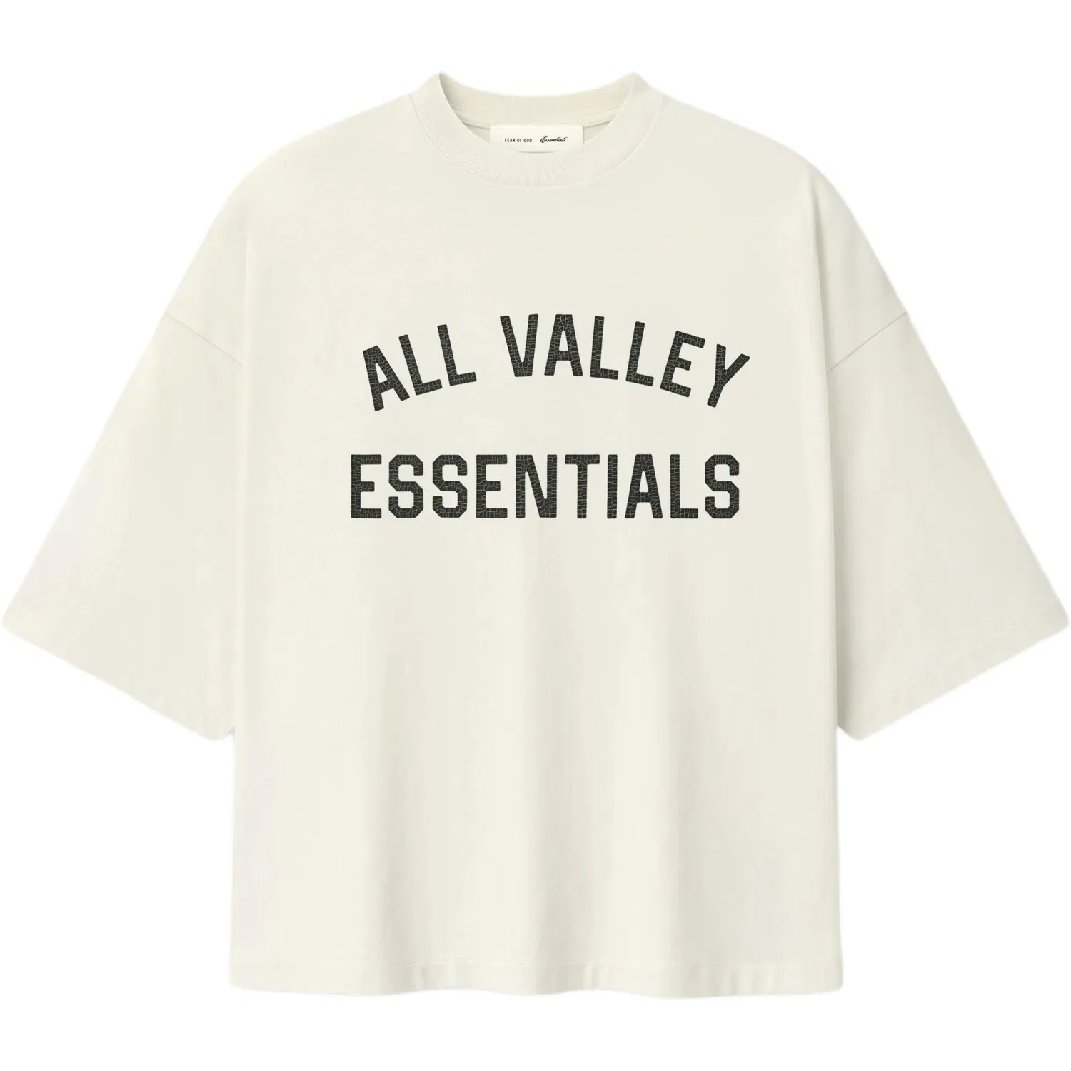 Детская футболка с круглым вырезом Fear Of God Essentials, Ivory