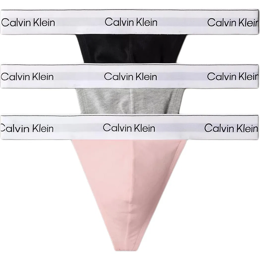 Мужские трусы-слипы с принтом, комплект из 3 штук, Calvin Klein, Black/Gray/Light Pink