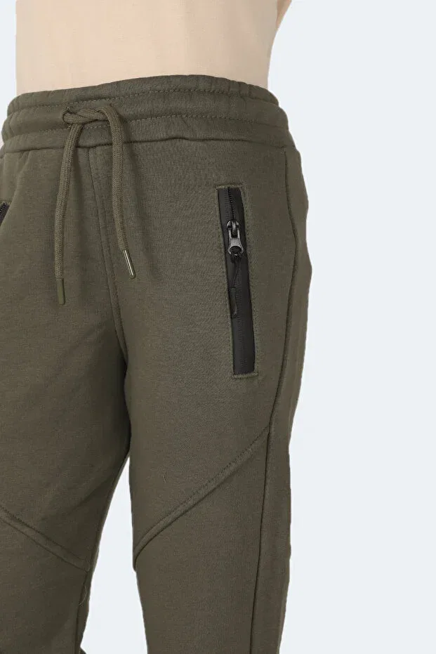 Детские спортивные штаны для мальчиков с эластичным манжетом Lamya Slazenger, Khaki - Dark Gray — фото 4