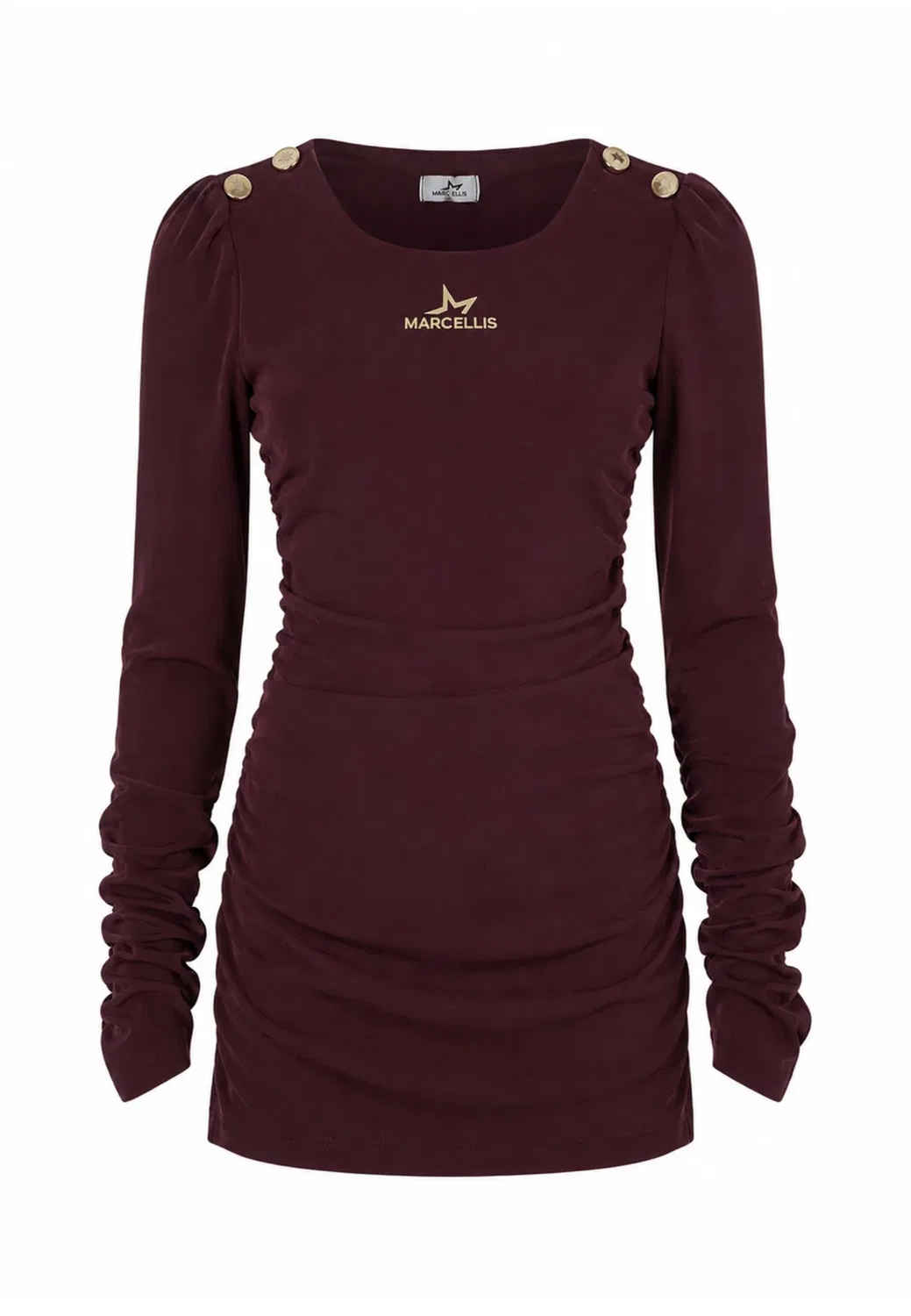 Vestito arricciato - трикотажное платье Marc Ellis, Bordeaux