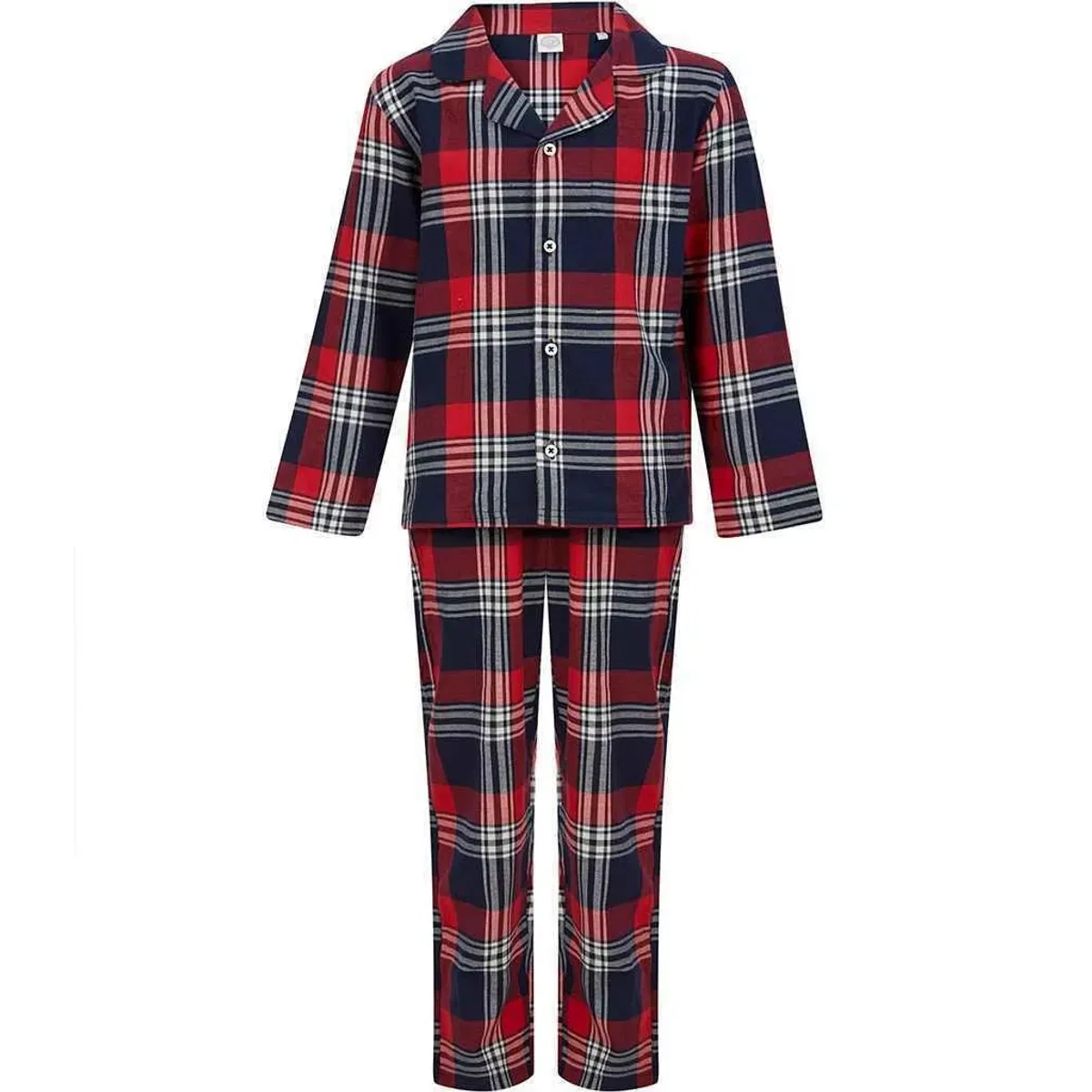 Комплект пижамы с длинным рукавом Tartan, Sf Minni, Red