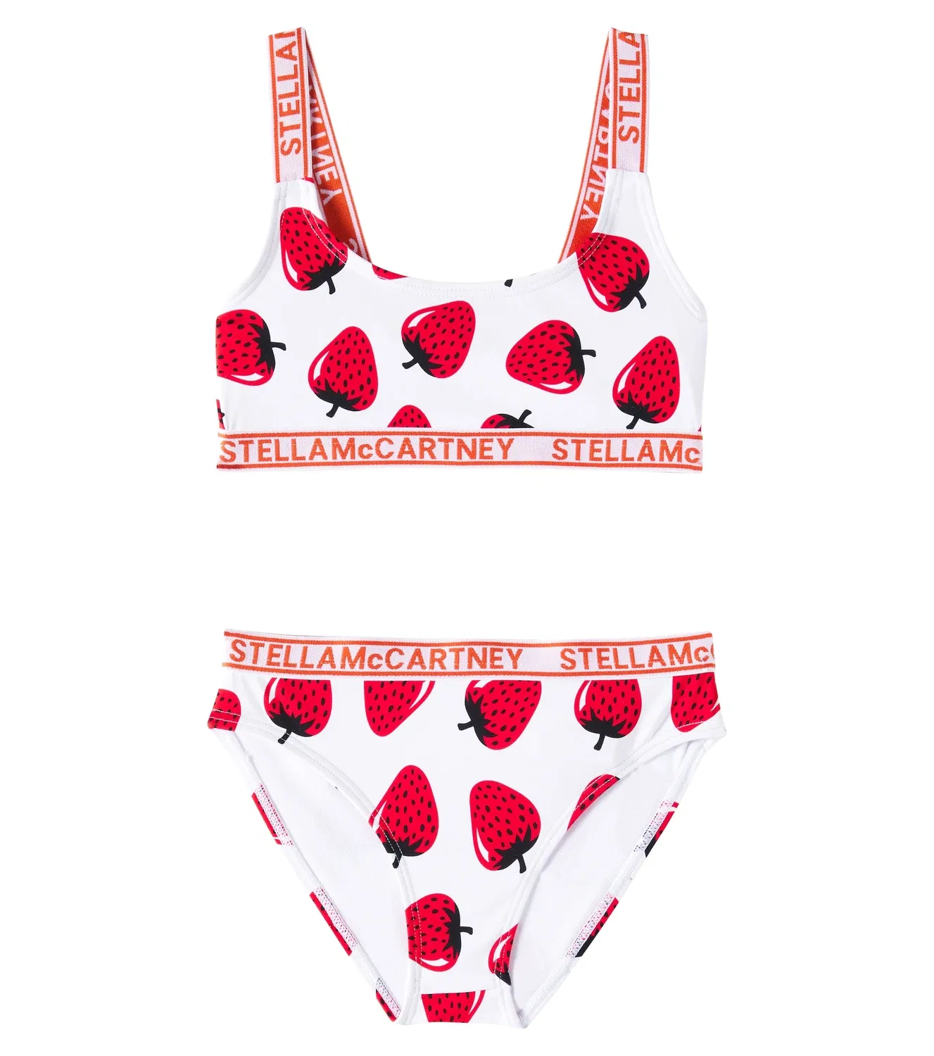 Комплект бикини с принтом Stella Mccartney Kids, Ivory Colorful