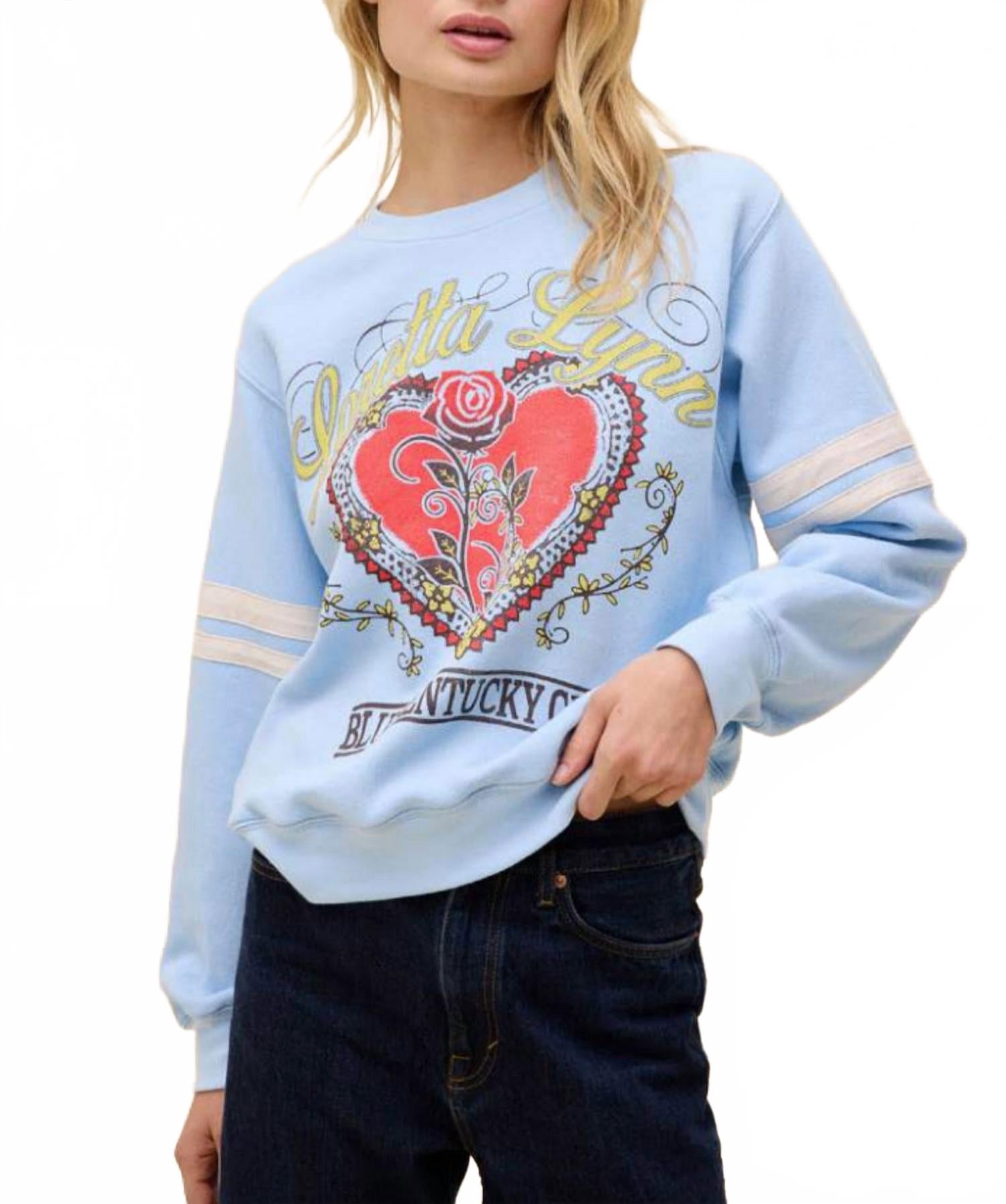 

DAYDREAMER Женская толстовка Loretta Lynn синего цвета