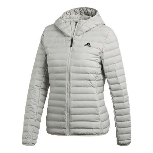 

Куртка (WMNS) Adidas Varilite Soft Hooded Jacket 'Silver Grey', серый