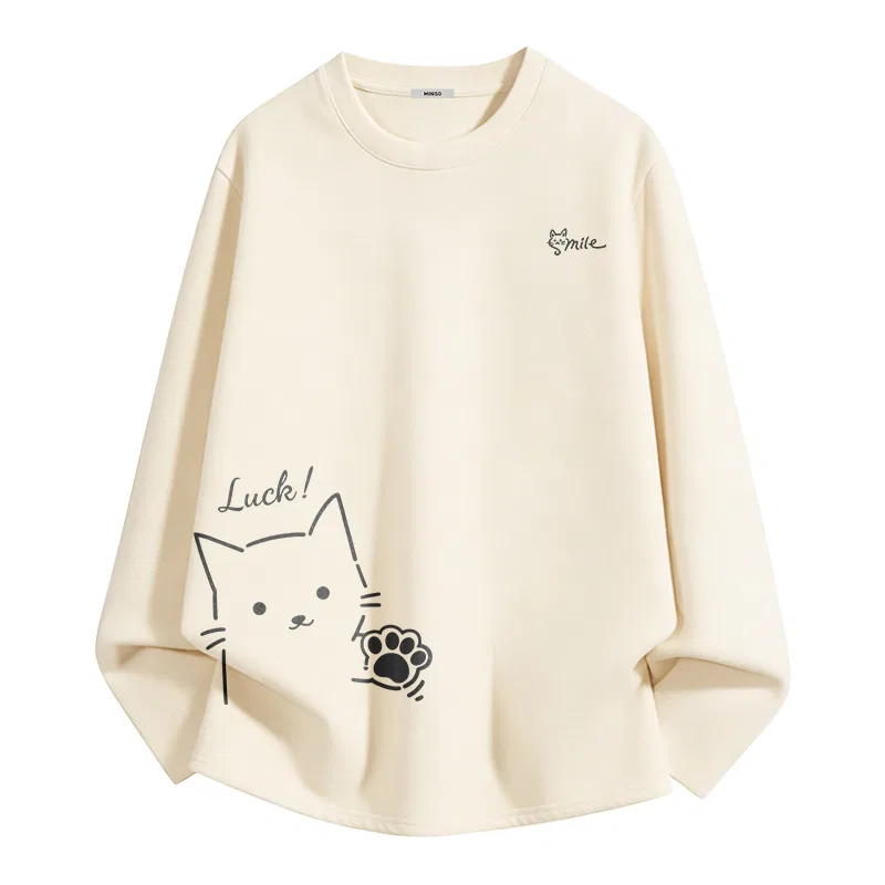 Футболка детская с принтом Smile Cat MINISO