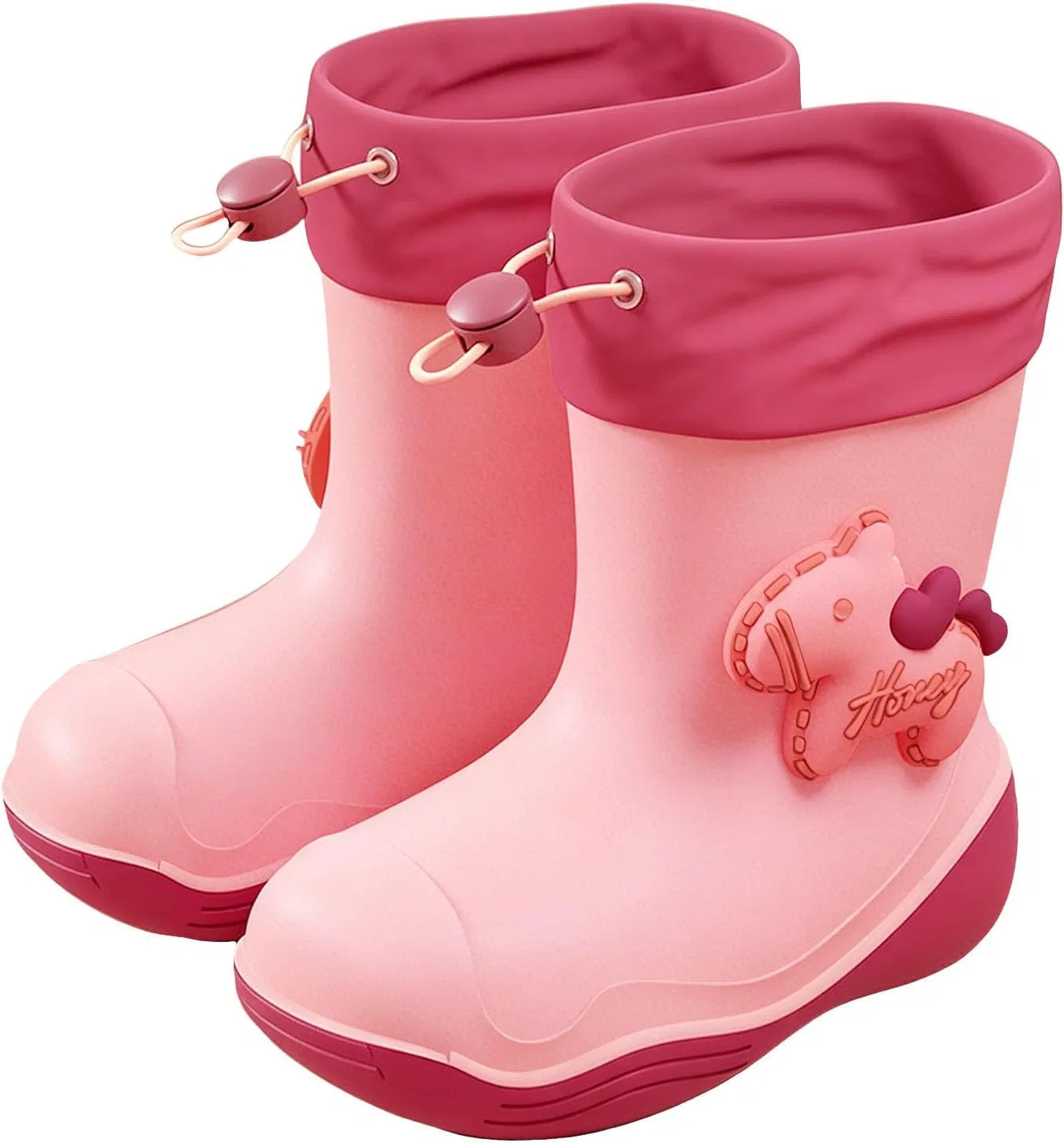 Детские сапоги дождевые для мальчиков и девочек IWIHMIV, Pink