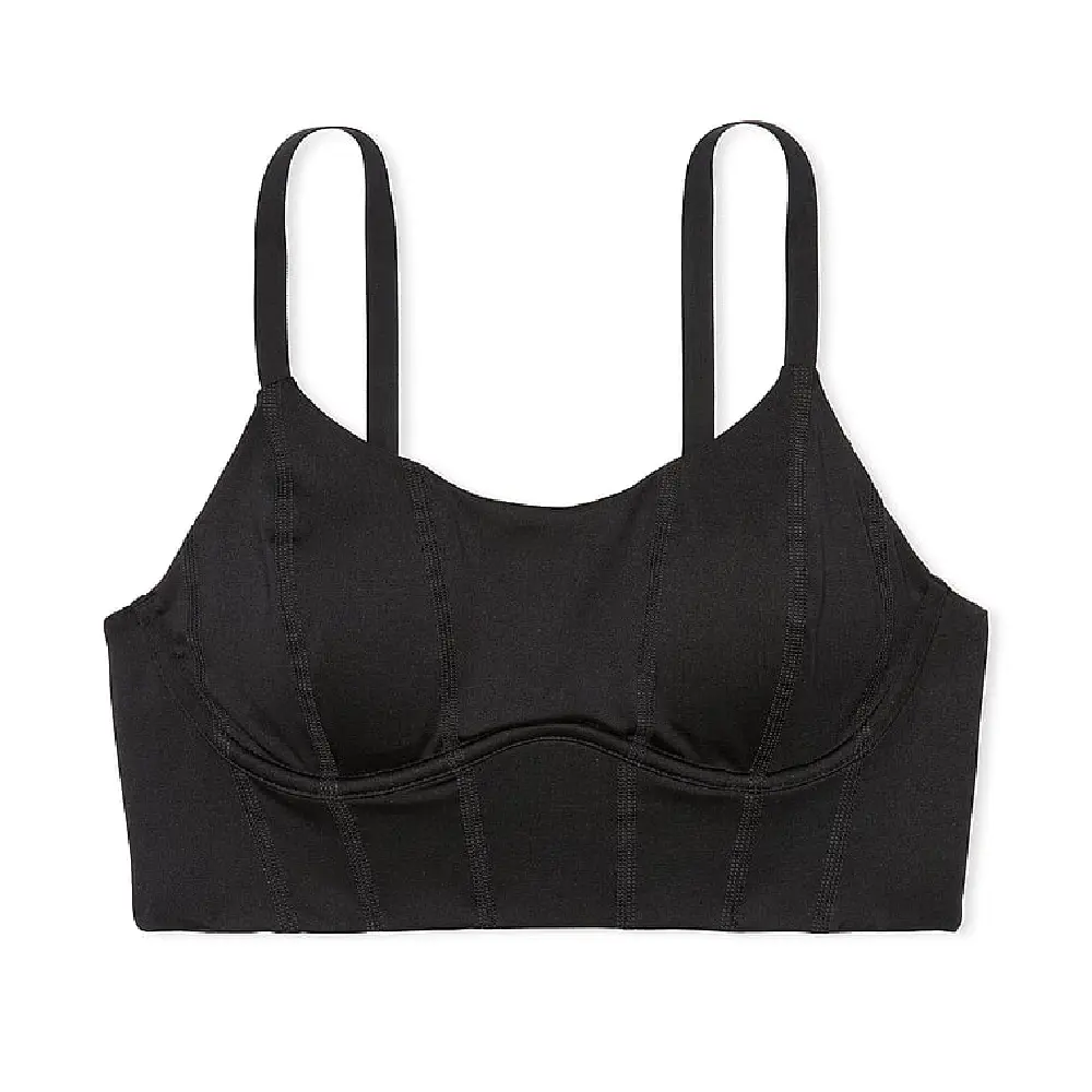 

Топ спортивный Victoria's Secret Pink The Wave Ultimate Longline, черный