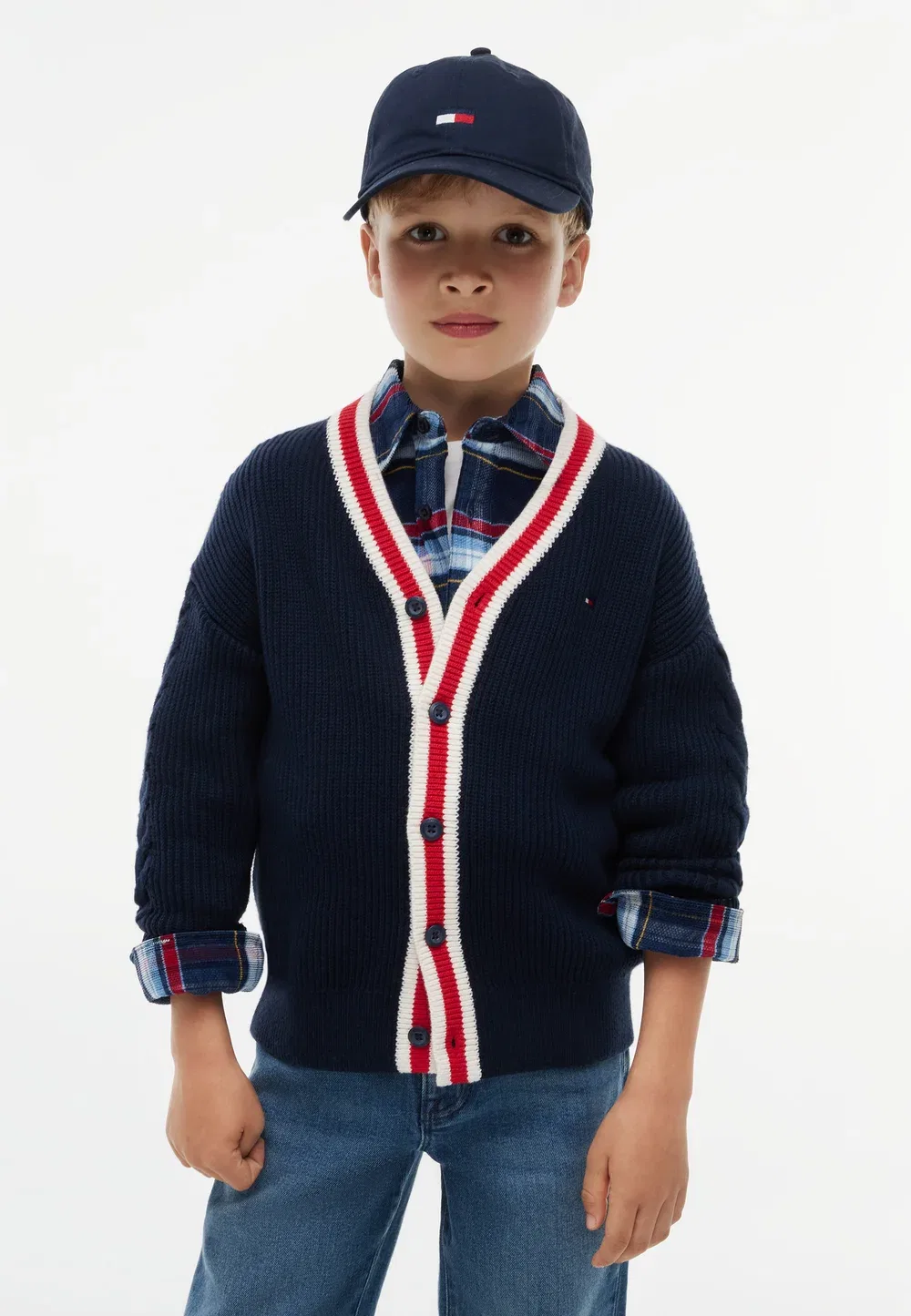 Кардиган Cable унисекс Tommy Hilfiger, Dark Blue