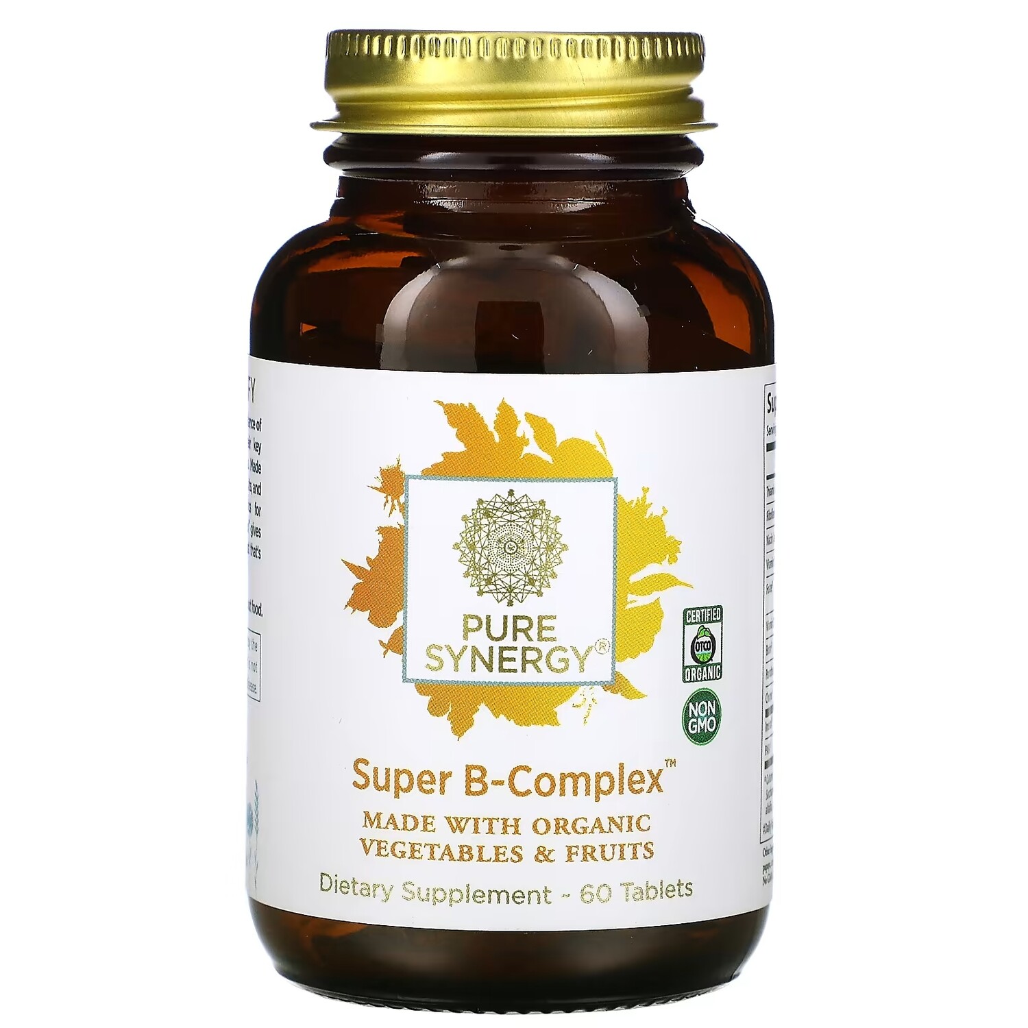 

Pure Synergy Organic Super B-Complex, 60 таблеток
