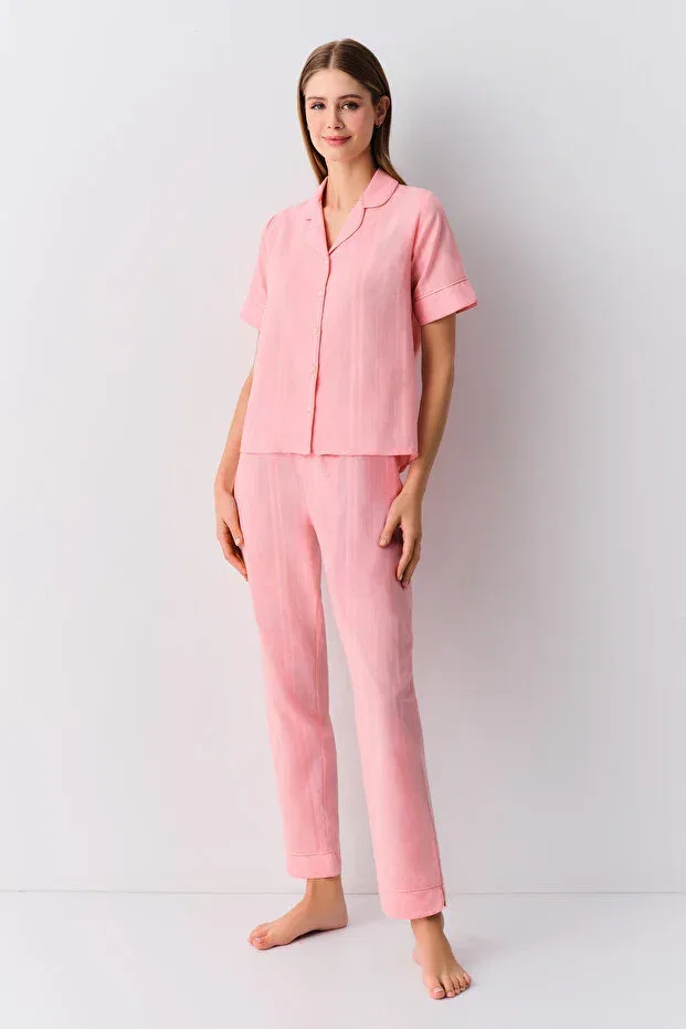 Детская пижама с длинным рукавом Suwen, Pink