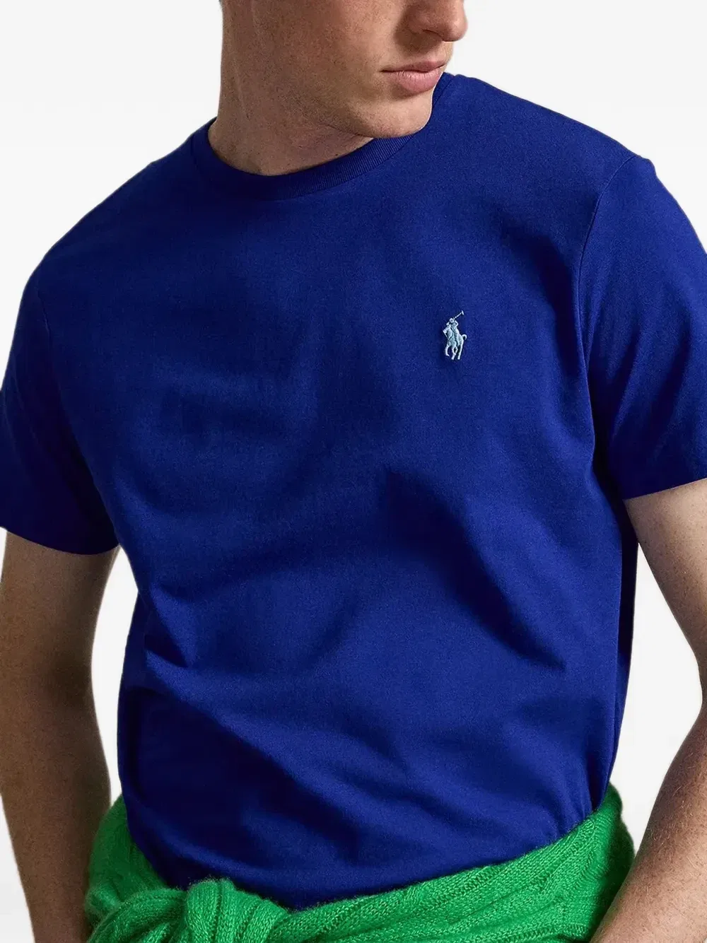 Футболка с вышивкой в виде пони Polo Ralph Lauren, синий — фото 3