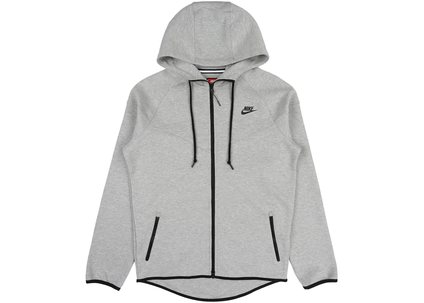 Мужская худи с длинным рукавом Nike Sportswear Tech Fleece OG Full-Zip Nike, Dark Grey Heather/Black