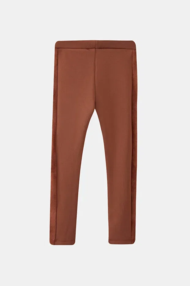Детские леггинсы для девочек с начесом Lovetti, Brown — фото 2