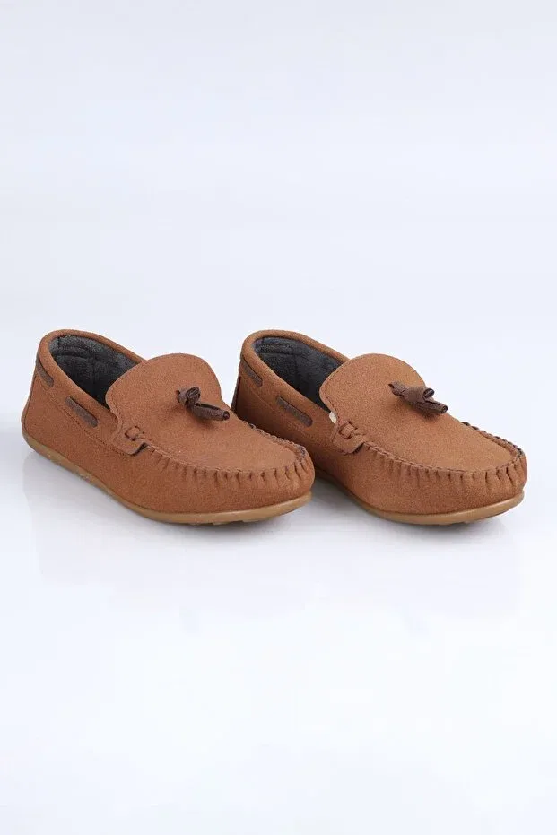 Детские туфли для мальчиков кожаные K.700 loafer f.-taba Mini Angel, Taba — фото 3
