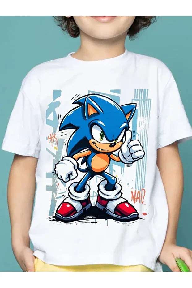 Детская футболка для девочек хлопковая Sonic 3 Galashop, White