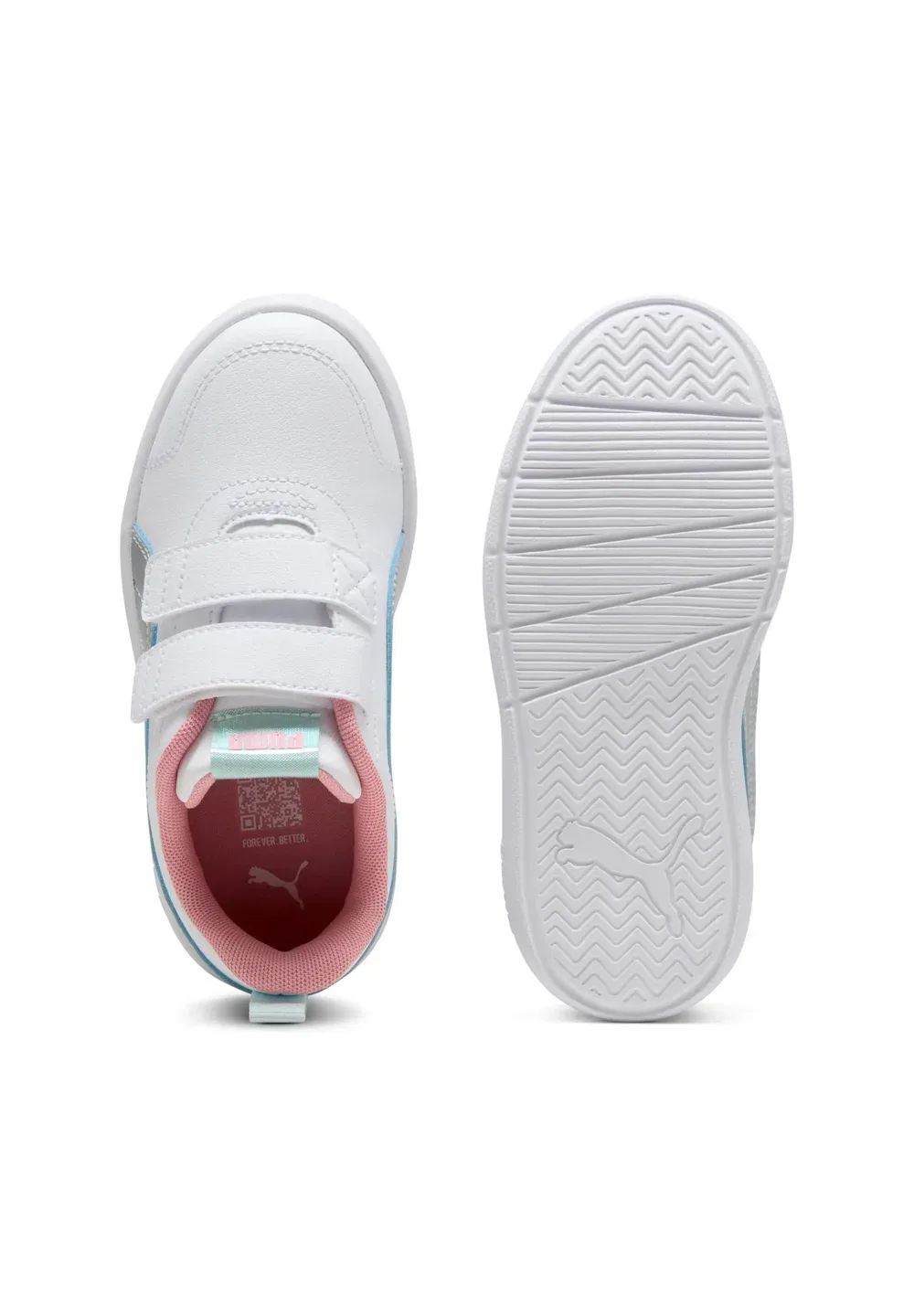 Courtflex v3 spacebelle v ps - кроссовки Puma, Bianco — фото 3