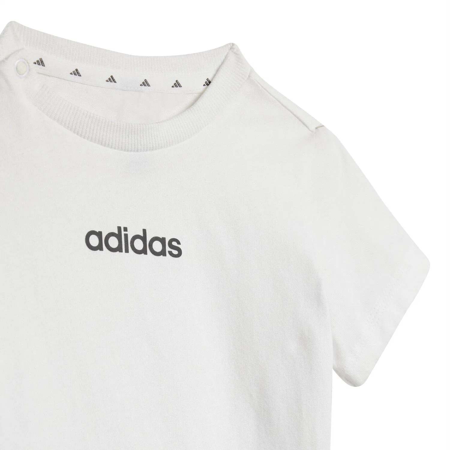 Детский комплект из футболки и шорт с принтом adidas I LIN T-SET 160, Weiss — фото 4