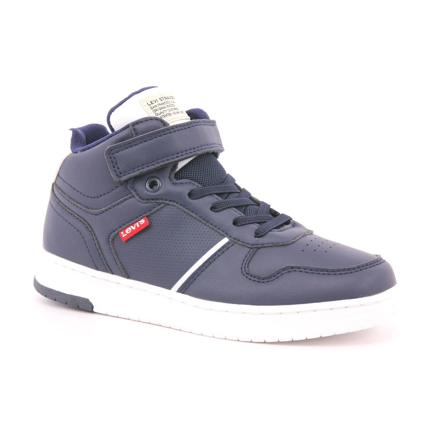 Детские кроссовки для мальчиков с эластичной застежкой и липучкой Kick Levi's, Blue — фото 3