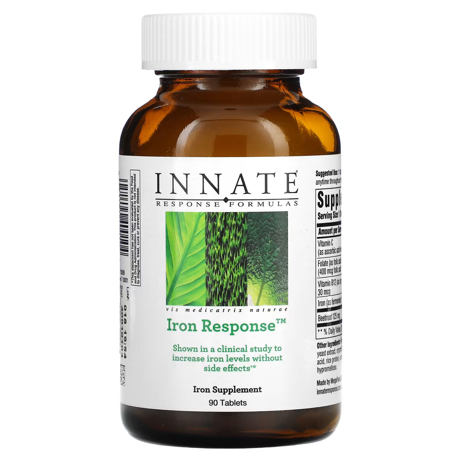 

Innate Response Formulas, Iron Response, добавка с железом, 90 таблеток