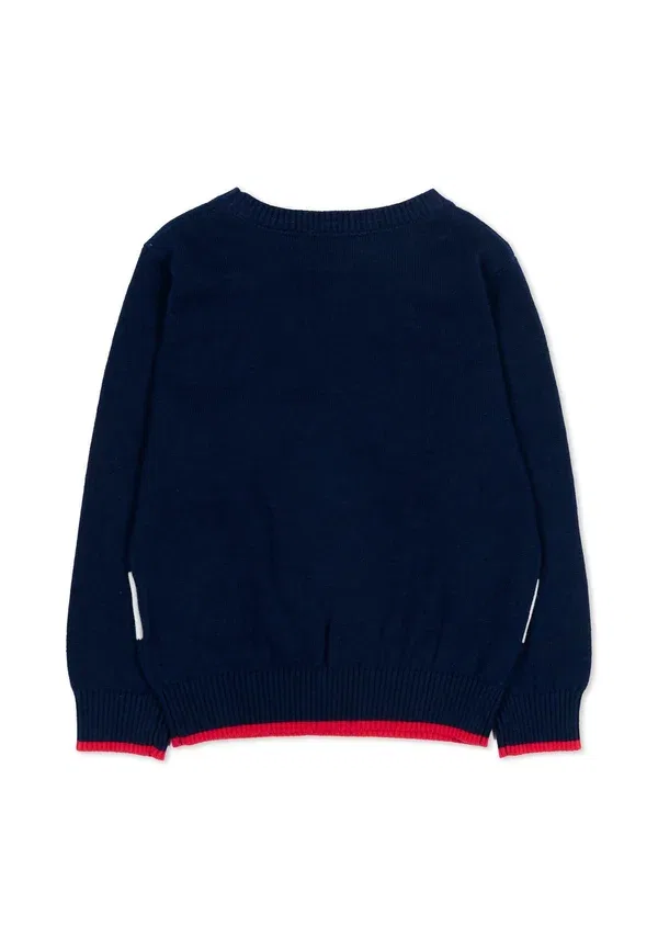 Джемпер из хлопка Maglioni Tru Trussardi Junior, синий — фото 2