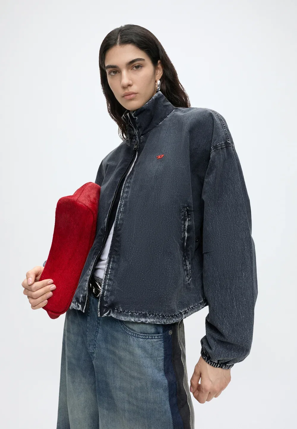 Леамер - легкая куртка Diesel, Blue — фото 4