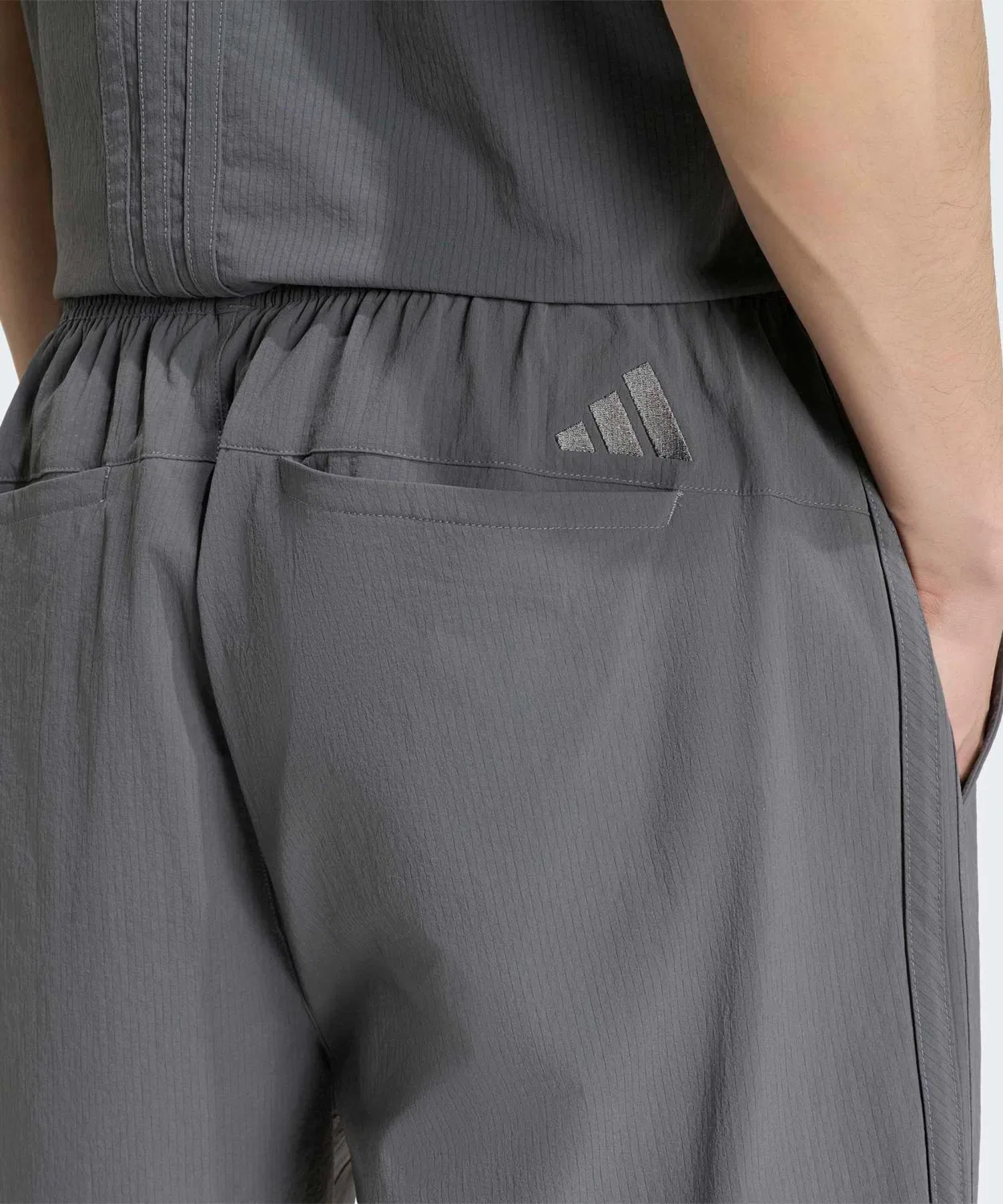 Мужские шорты свободного кроя с тремя полосками Cool Feeling Adidas, Grey — фото 3