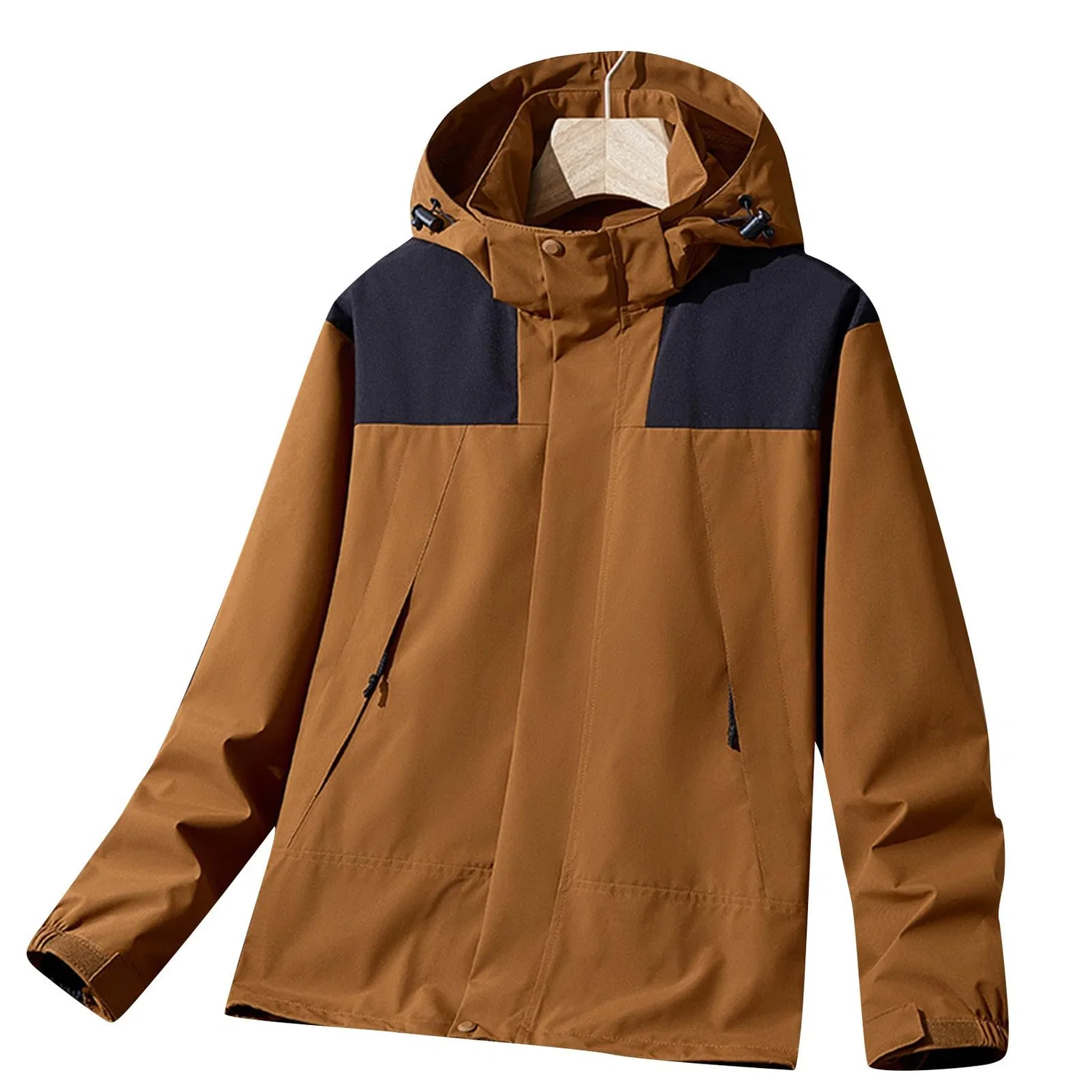 Женская легкая куртка-дождевик с капюшоном Waterproof Jackets for Women UK Hooded Rain Jackets Women Hooded Raincoats Lightweight Raincoats Ladies Lightweight Raincoat 3X Rain Jacket Festival Small, Caff