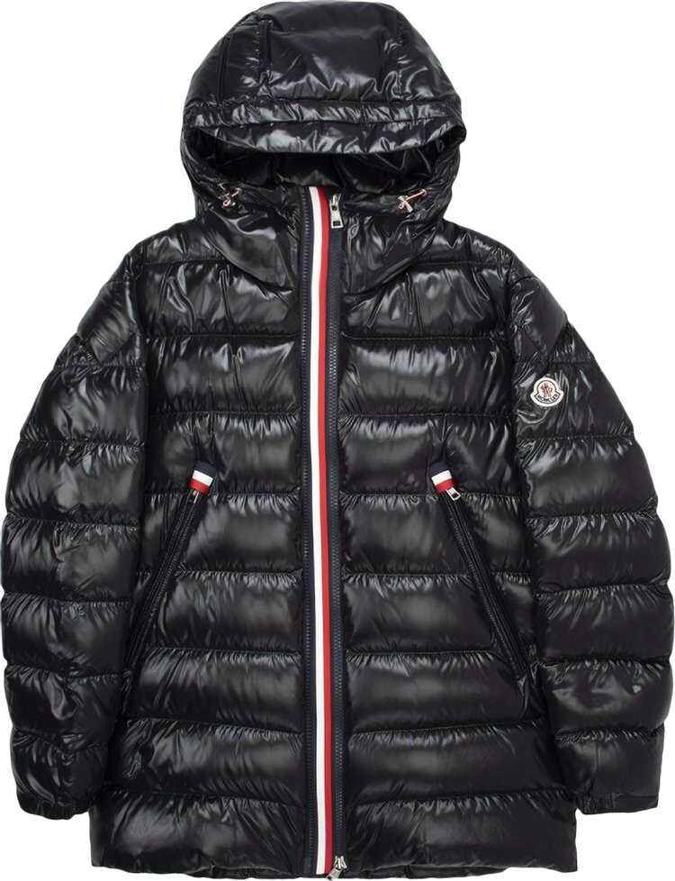 

Пуховик Moncler Courcillon Full Zip Shiny Puffer Jacket 'Black', черный