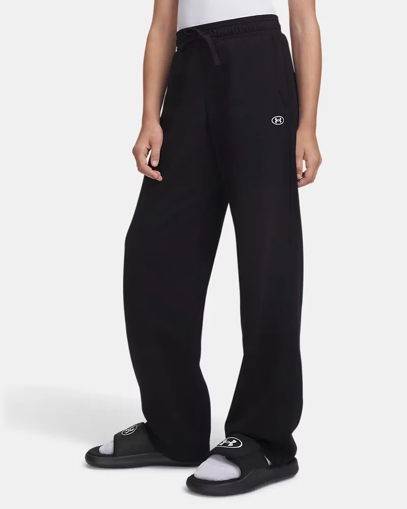 Штаны 71 см утепленные с начесом Rival Fleece UnderArmour, Ultimate Black/White